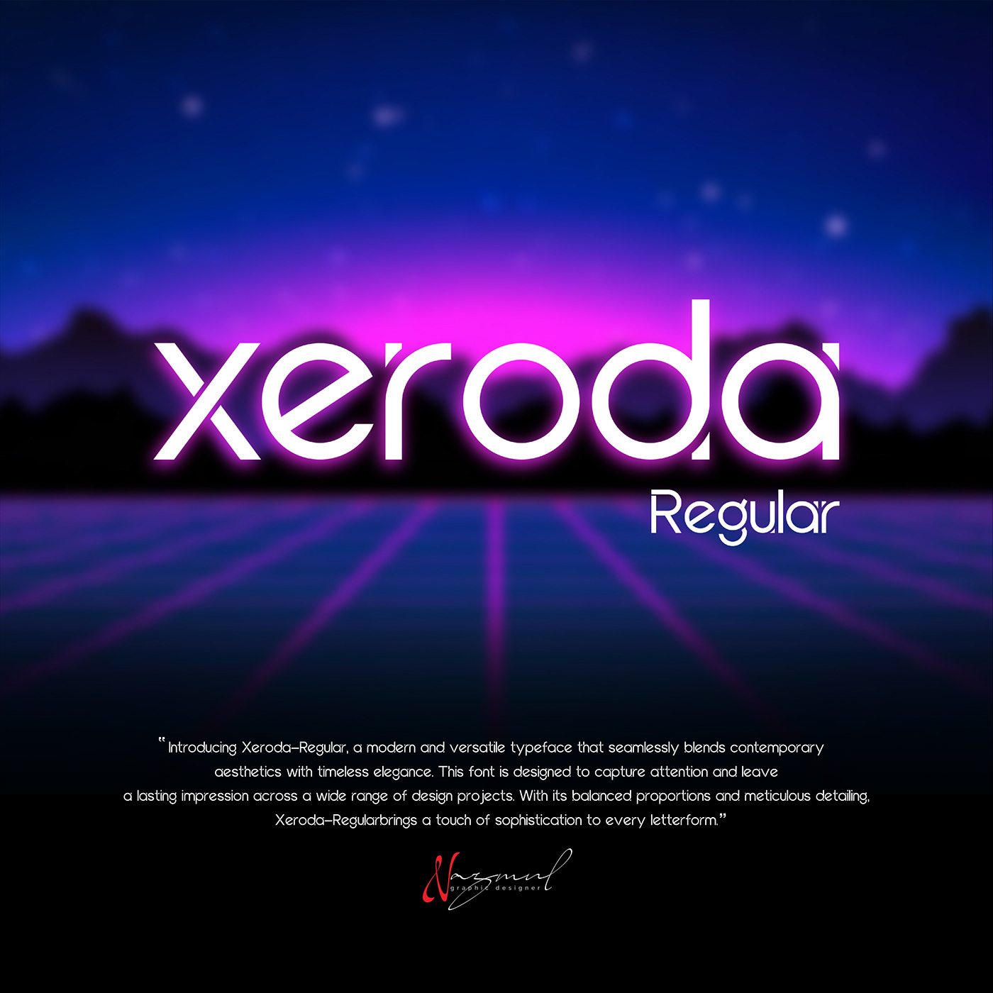Xeroda-Regular | Font Free Download 